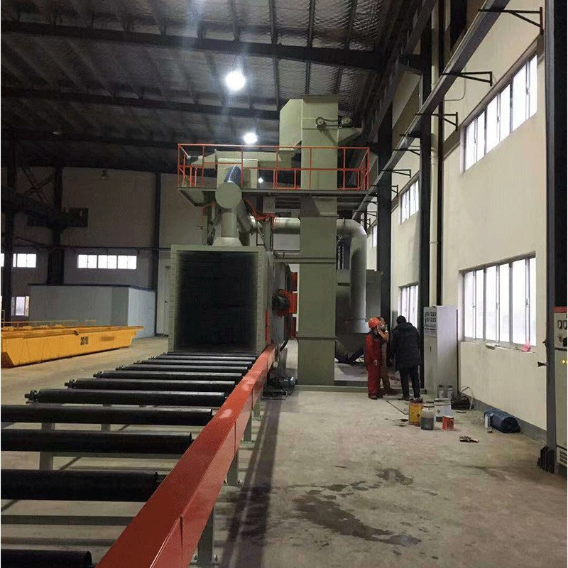 Automatically Pass Though Type Steel Plate Pipe Shot Blasting Machine(图3)